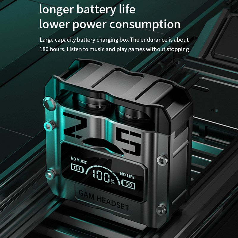 🎧 M25 Bluetooth 5.3 Wireless Earbuds – Hifi Sound, Led Battery Display, 40 Hours Backup, Noise Cancelling, Touch Control, Waterproof