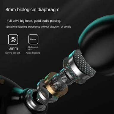 🎧 M25 Bluetooth 5.3 Wireless Earbuds – Hifi Sound, Led Battery Display, 40 Hours Backup, Noise Cancelling, Touch Control, Waterproof